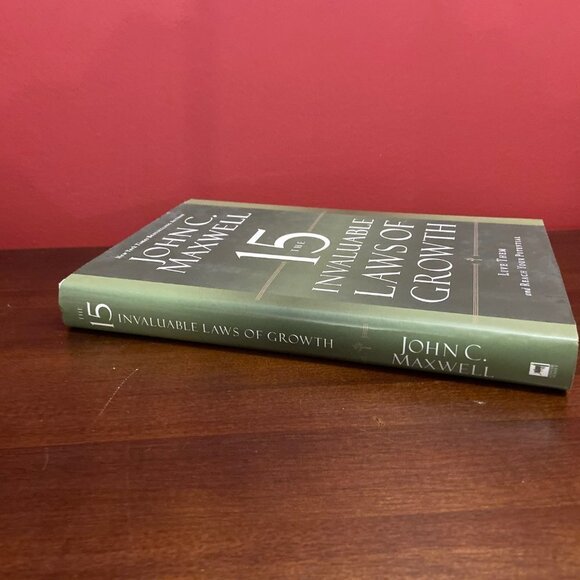⭐4 FOR $20⭐ The 15 Invaluable Laws of Growth by John C. Maxwell Hardcover Book - Picture 3 of 5